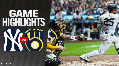 Milwaukee Brewers vs New York Yankees Match Player Stats